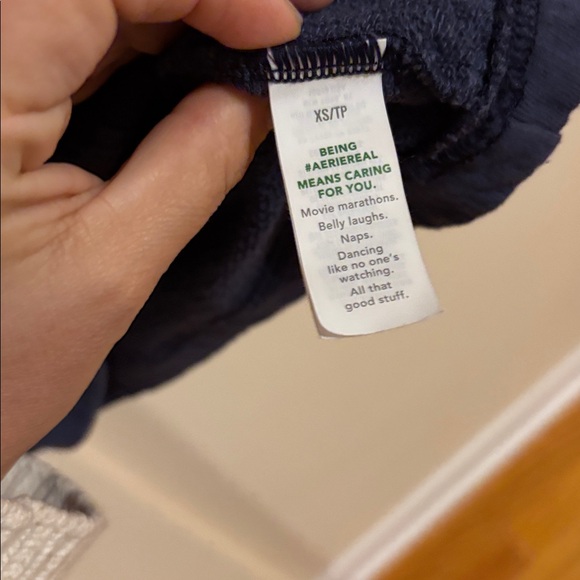 Aerie Deep Blue easy street sweatshirt - Picture 6 of 7